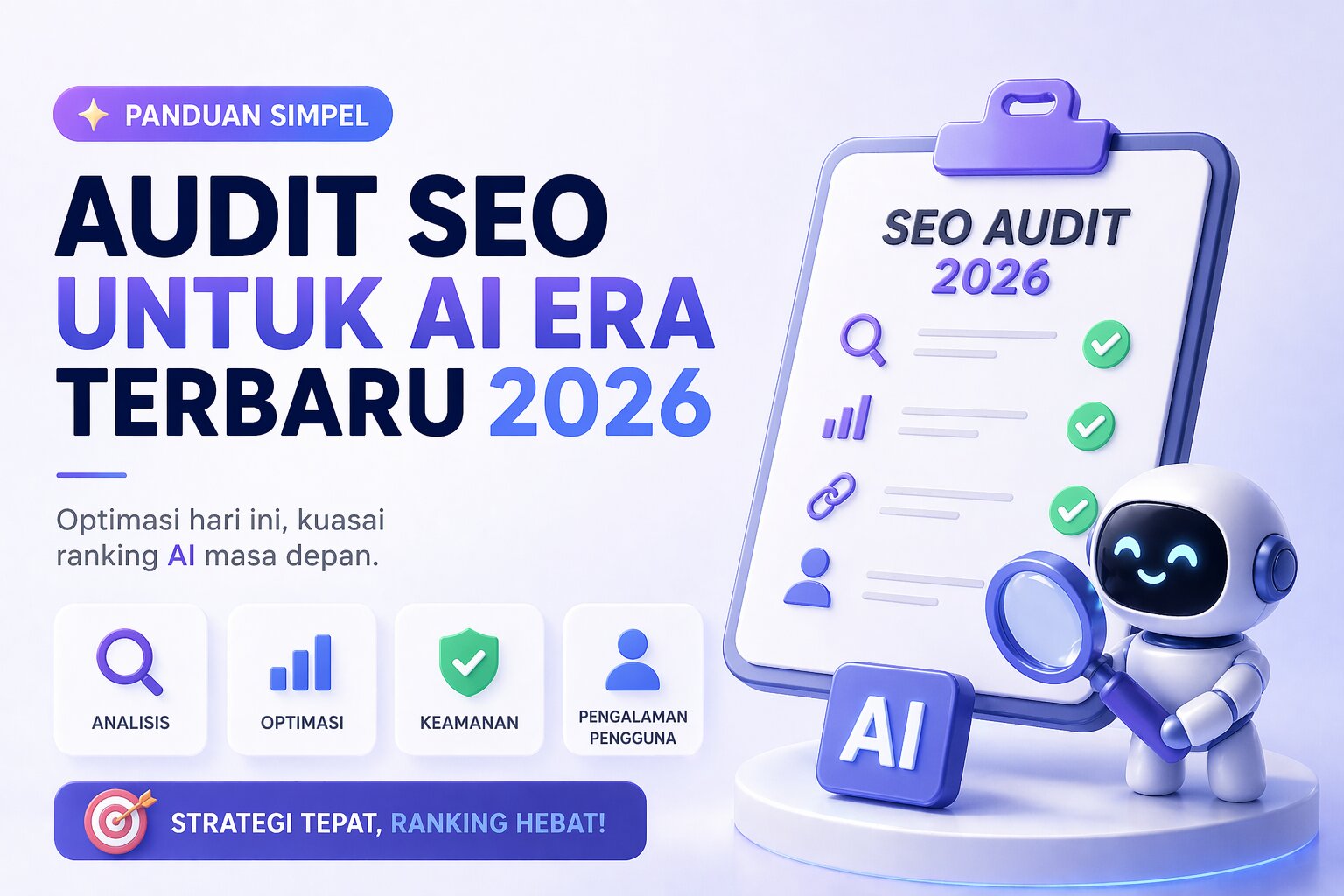 Strategi Audit SEO untuk AI Agents 2026 dalam Meningkatkan Visibilitas dan Otoritas Website